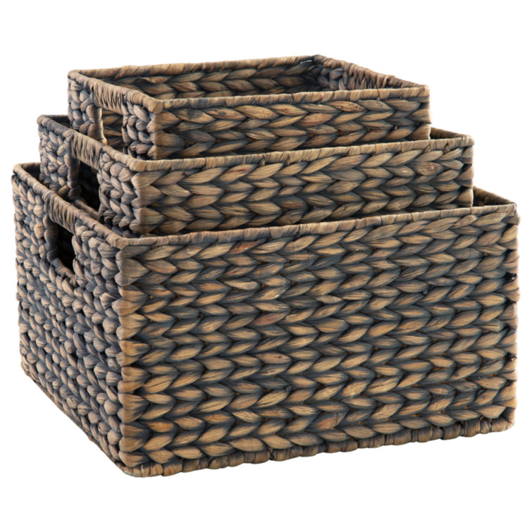 Signature Design by Ashley Elian 3 Piece Wicker Basket Set & Reviews - Wayfair Canada